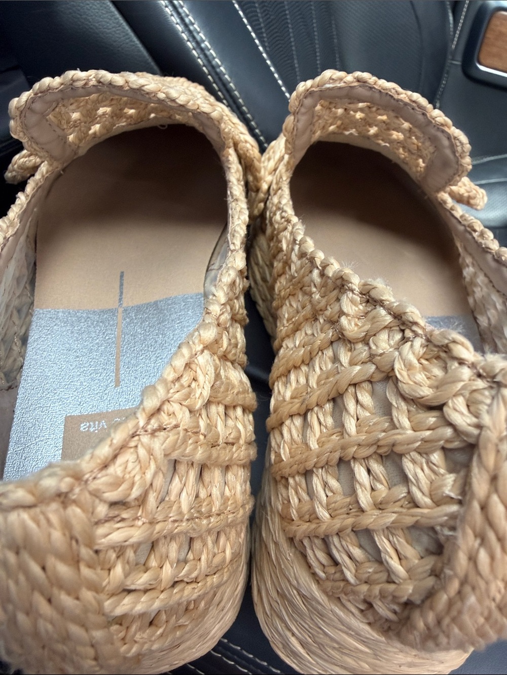 Dolce Vita Braided Raffia Loafers in Natural Tan - Picture 8 of 10